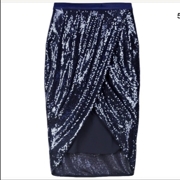 Alexander Wang sequin Faux wrap skirt - Picture 4 of 8